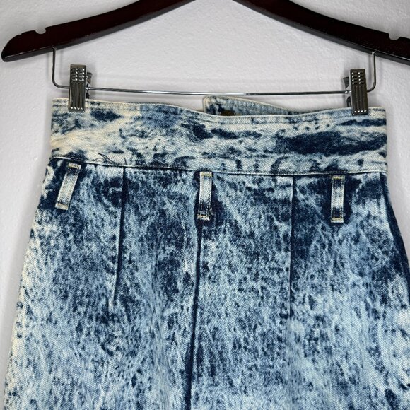Vintage 80s Landing Gear High Rise Acid Wash Pencil Skirt| Size S/M - Picture 12 of 12